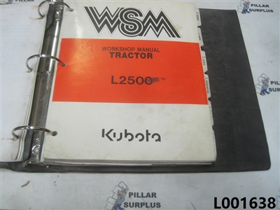 Kubota L2500 Tractor Workshop Manual 97897-12040