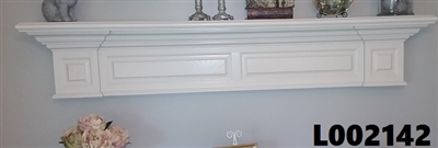 White Mantel/Shelf 6' 1/4" L x 13 1/4" T x 8" D