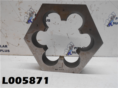 Bay State Hex Die 3"-8, NC, Hex: 5"