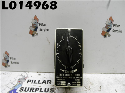 Zenith Electric Company Zenith Interval Timer Cat No. 410