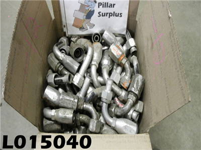 Eaton Aeroquip  Hydraulic Swivel 90 degree Hose Fittings Size 12 190260-12S SAE JIC Reusable (Lot of 77 fittings)